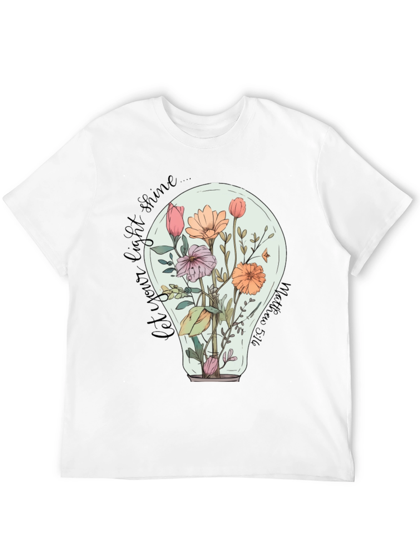 Floral Lightbulb Graphic Tee