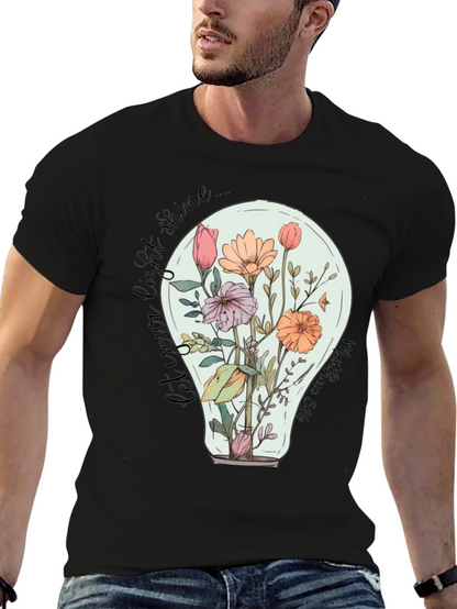Floral Lightbulb Graphic Tee