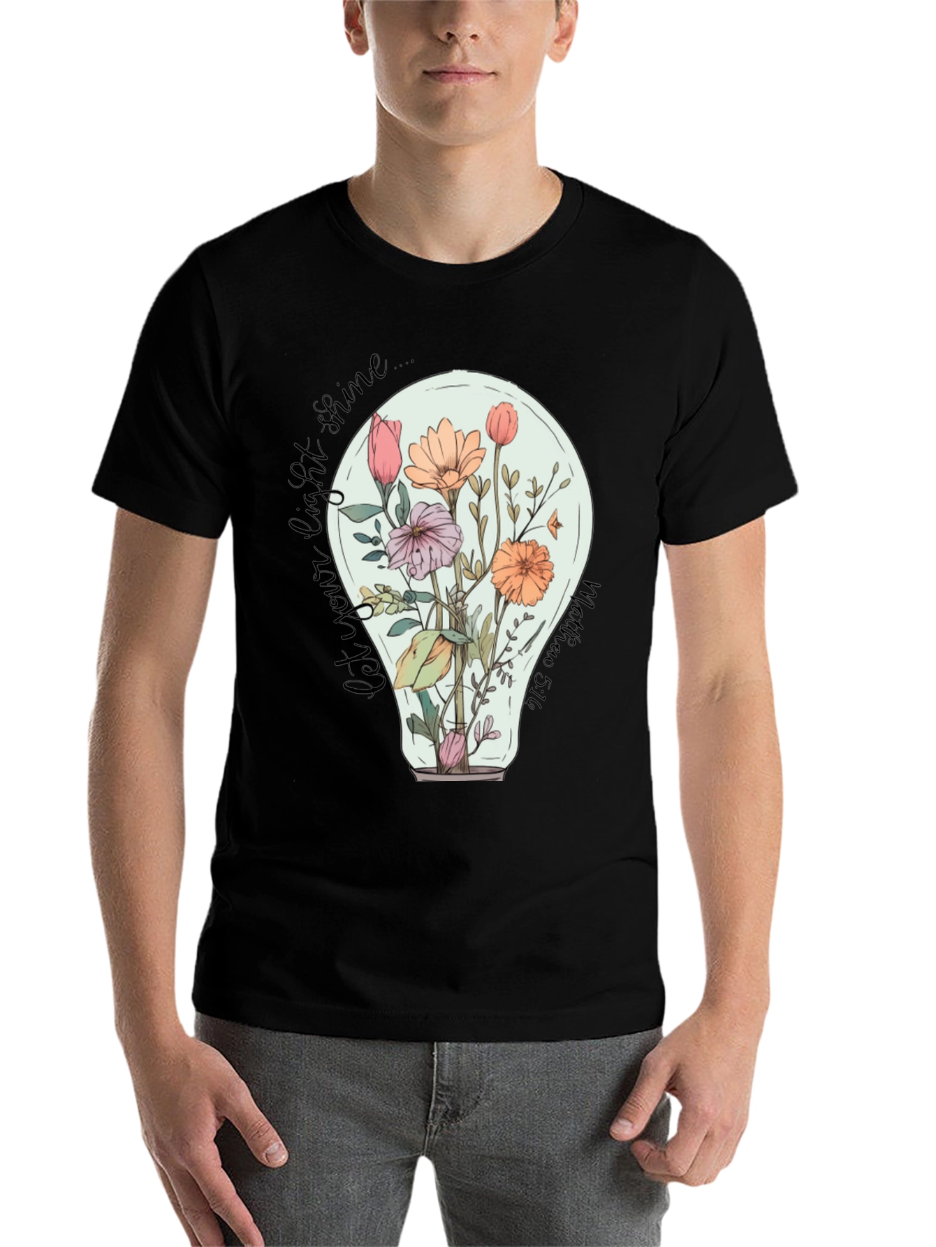 Floral Lightbulb Graphic Tee