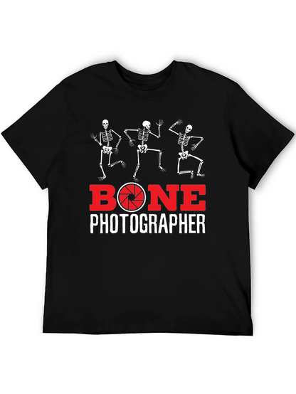 Bone Photographer Skeleton T-Shirt