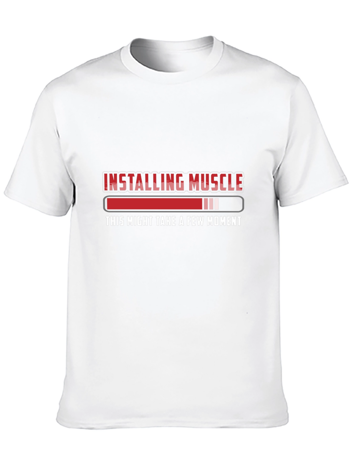 Installing Muscle Funny Workout Gym Black T-Shirt