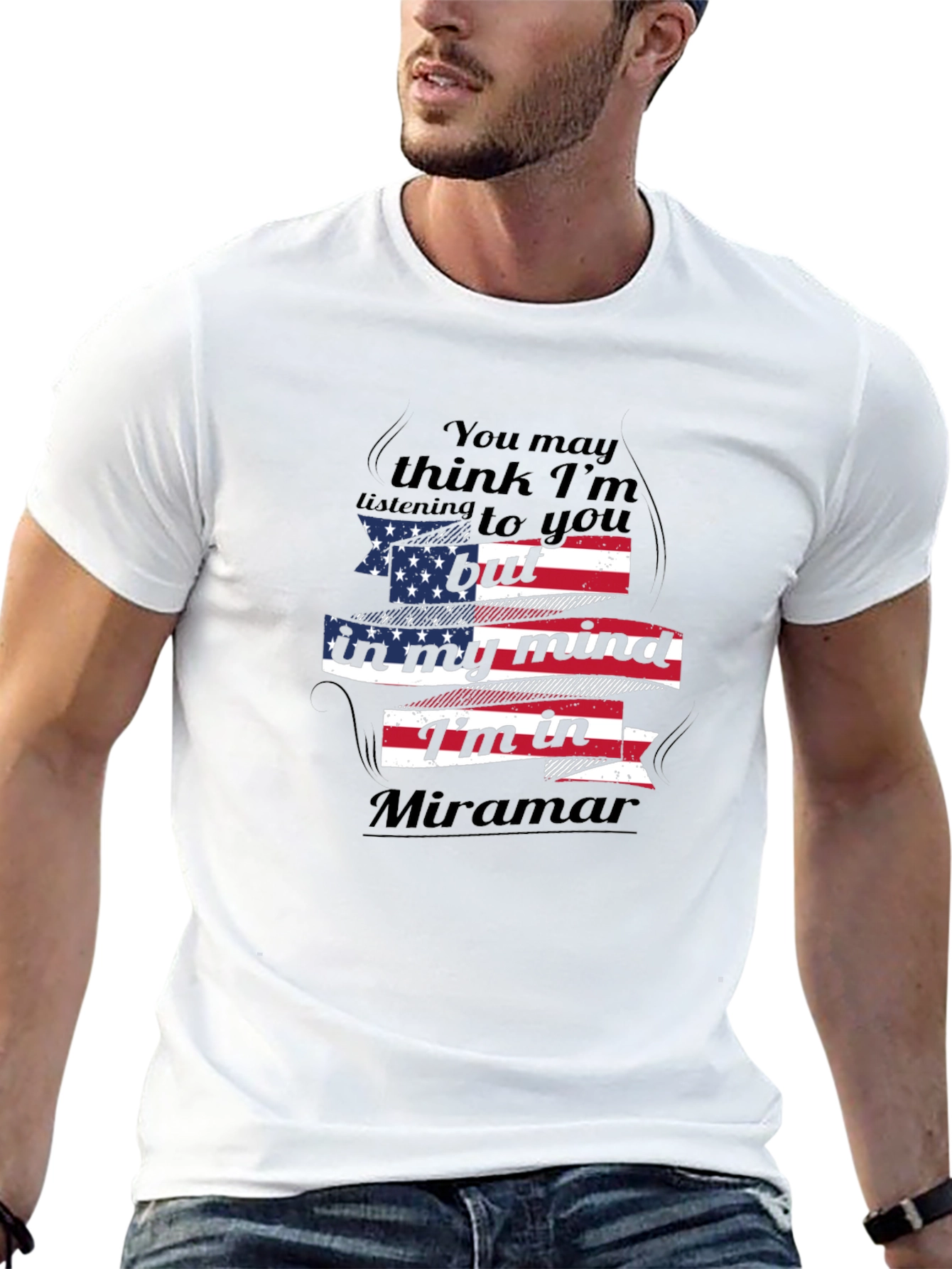 Miramar Mind T-Shirt - Patriotic Novelty Tee