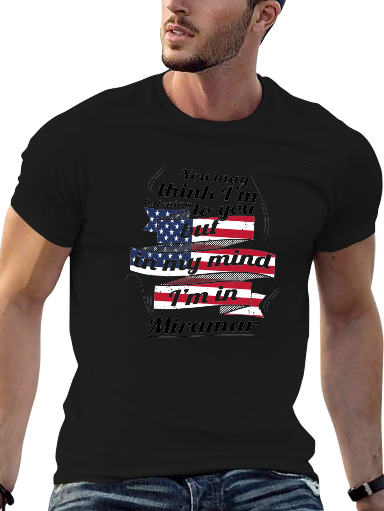 Miramar Mind T-Shirt - Patriotic Novelty Tee