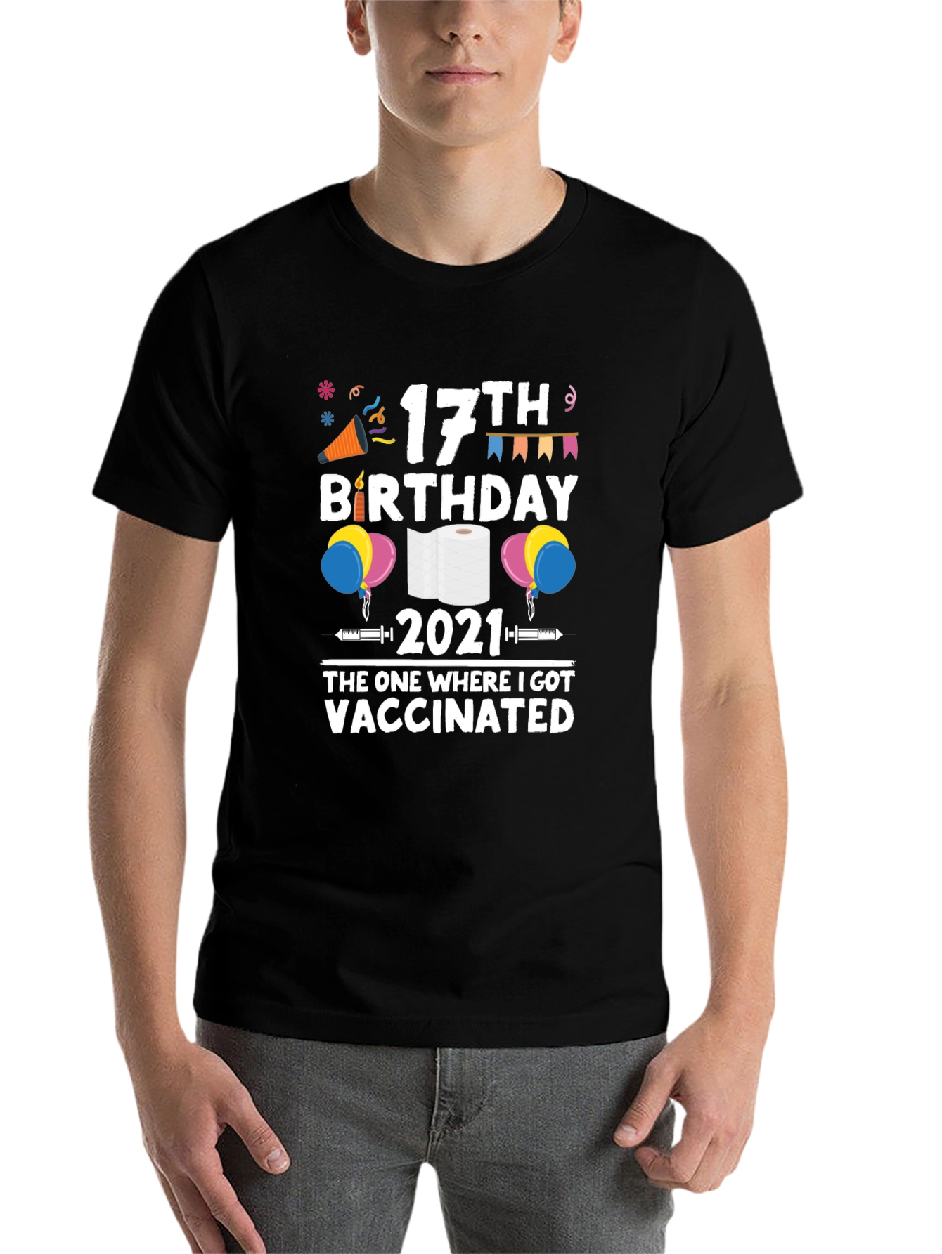 17th Birthday Vaccinated 2021 T-Shirt