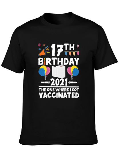 17th Birthday Vaccinated 2021 T-Shirt