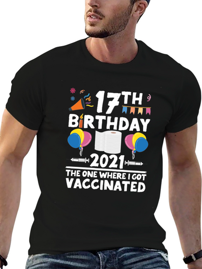 17th Birthday Vaccinated 2021 T-Shirt