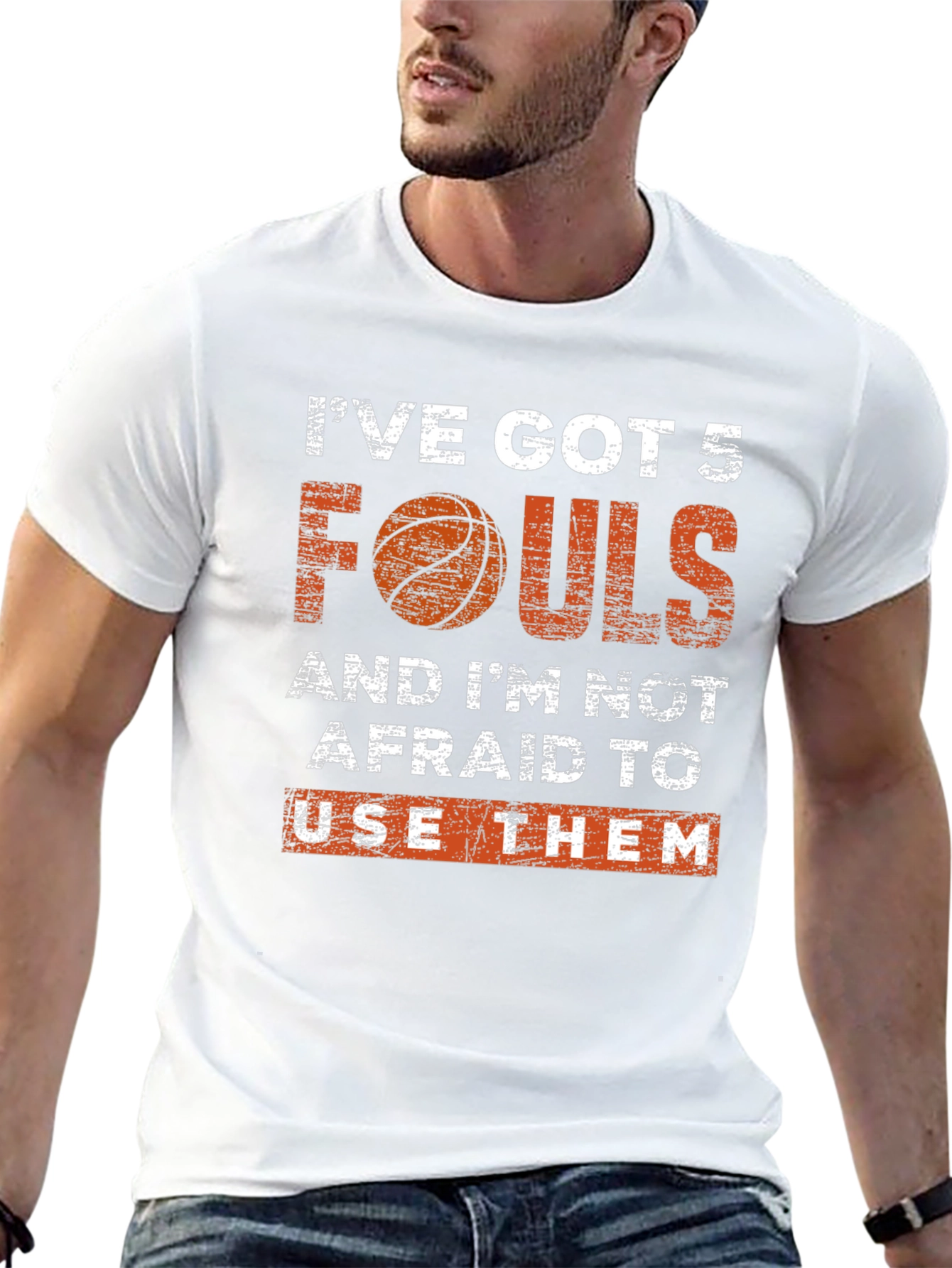 Ive Got 5 Fouls Basketball Graphic T-Shirt