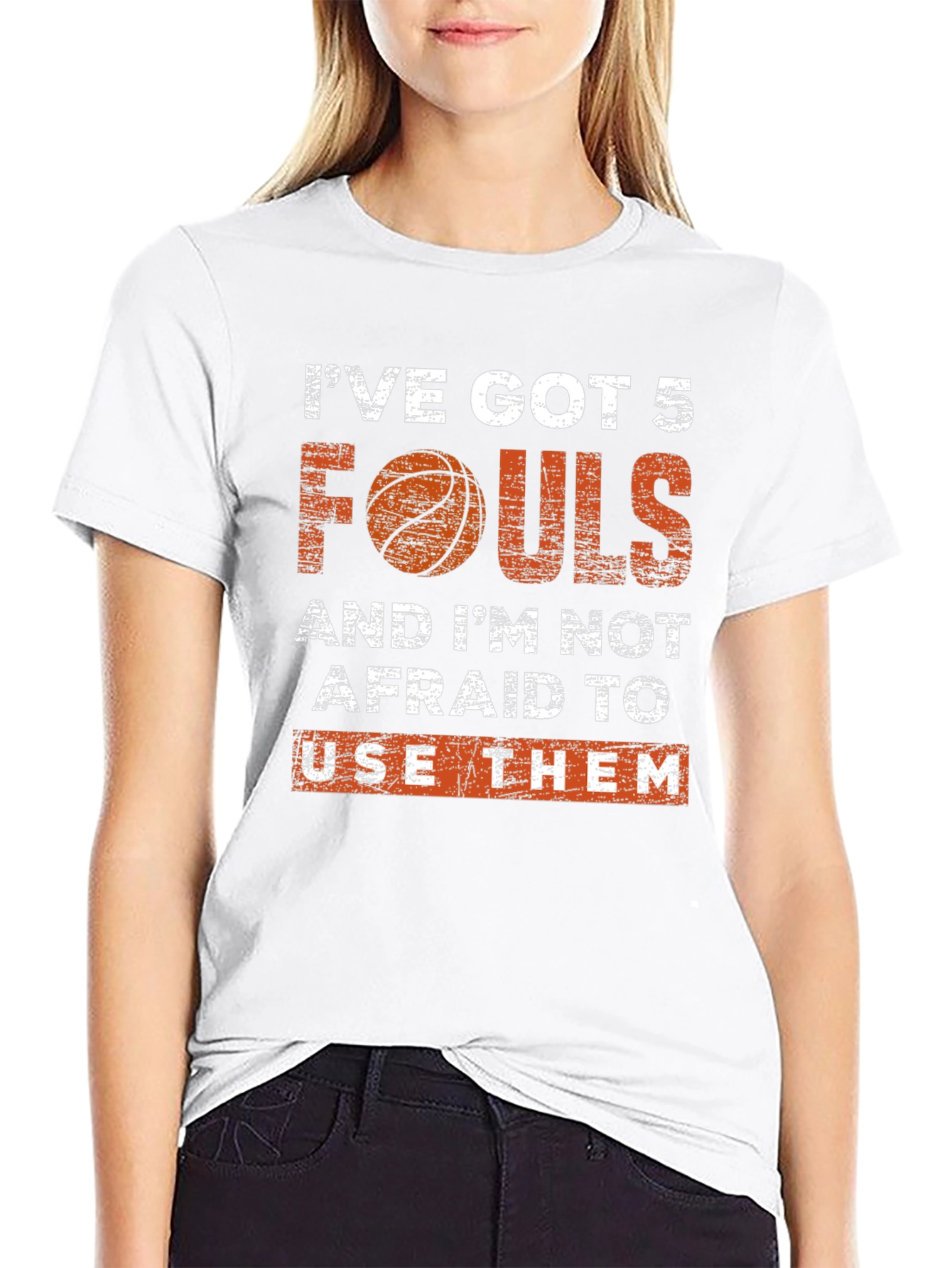 Ive Got 5 Fouls Basketball Graphic T-Shirt