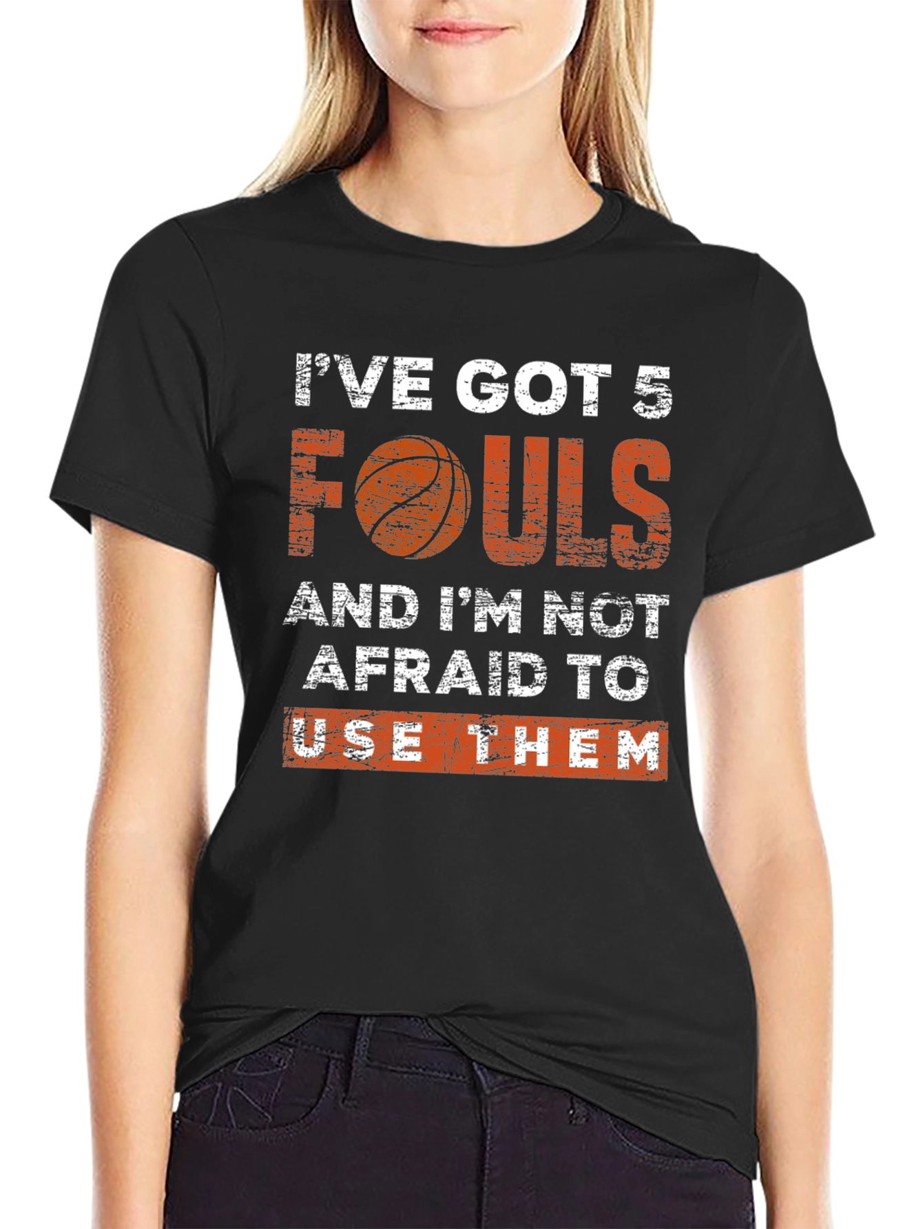 Ive Got 5 Fouls Basketball Graphic T-Shirt