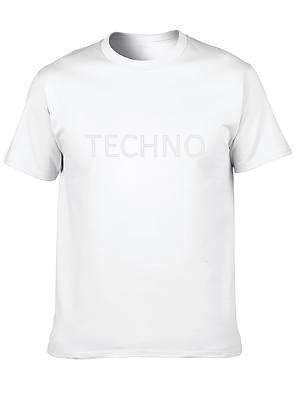 Techno T-Shirt - Classic Black Crew Neck Tee