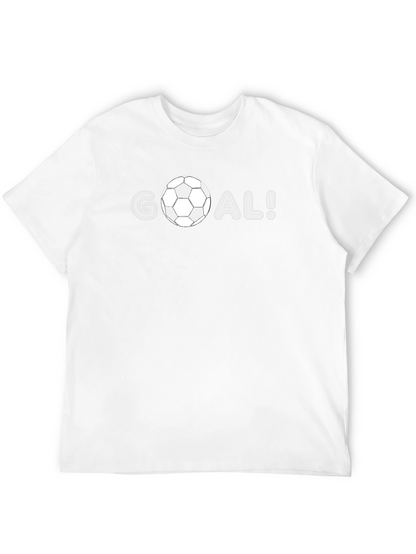 GOAL! Soccer Ball Graphic Tee - Stylish Black T-Shirt
