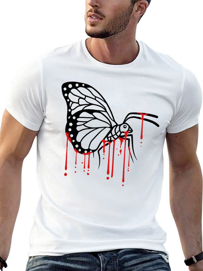 Butterfly Drip Graphic Tee - Black
