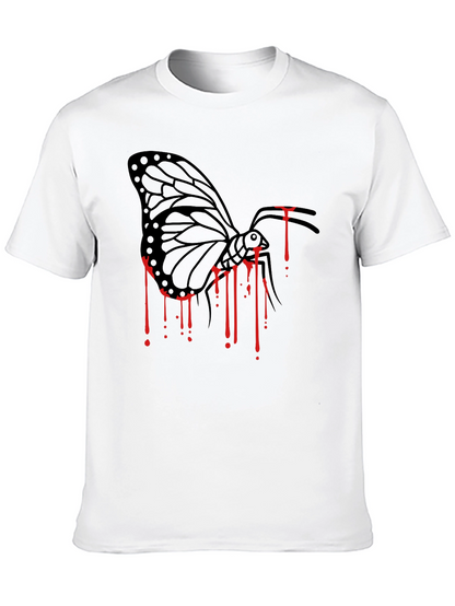 Butterfly Drip Graphic Tee - Black