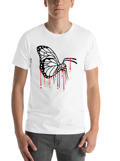 Butterfly Drip Graphic Tee - Black