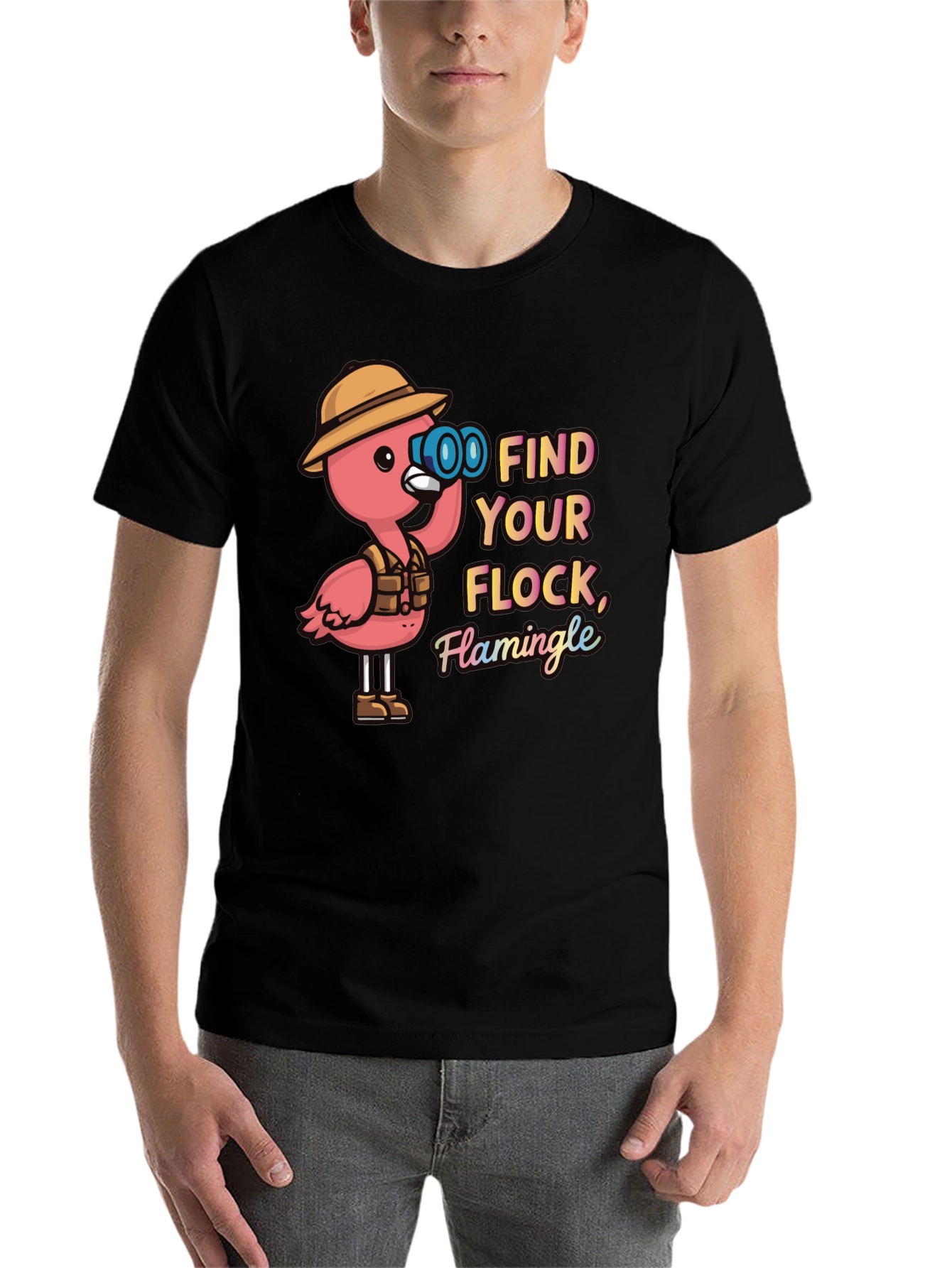 Find Your Flock Flamingo Graphic Tee