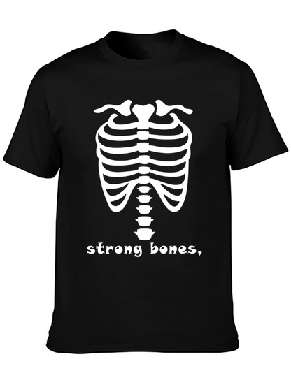 Strong Bones Skeleton Tee - Adult Humor T-Shirt