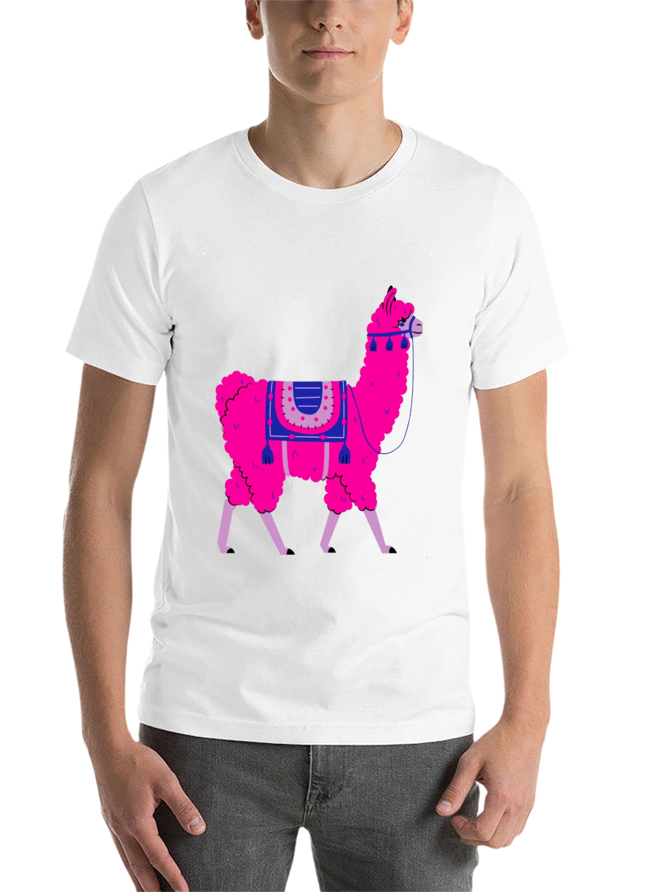 Llama Graphic Tee - Fun Animal Print Shirt