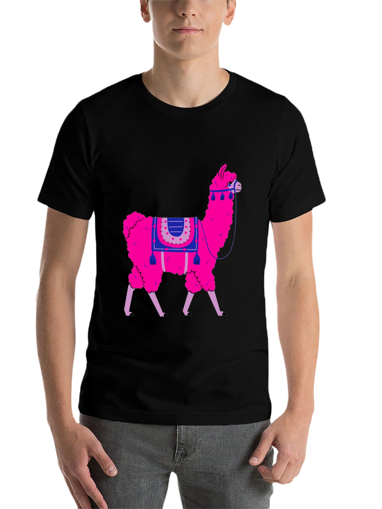 Llama Graphic Tee - Fun Animal Print Shirt