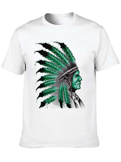 Cannabis Leaf Headdress Graphic Tee