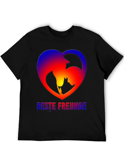 Best Friends Dog & Owner Heart T-Shirt