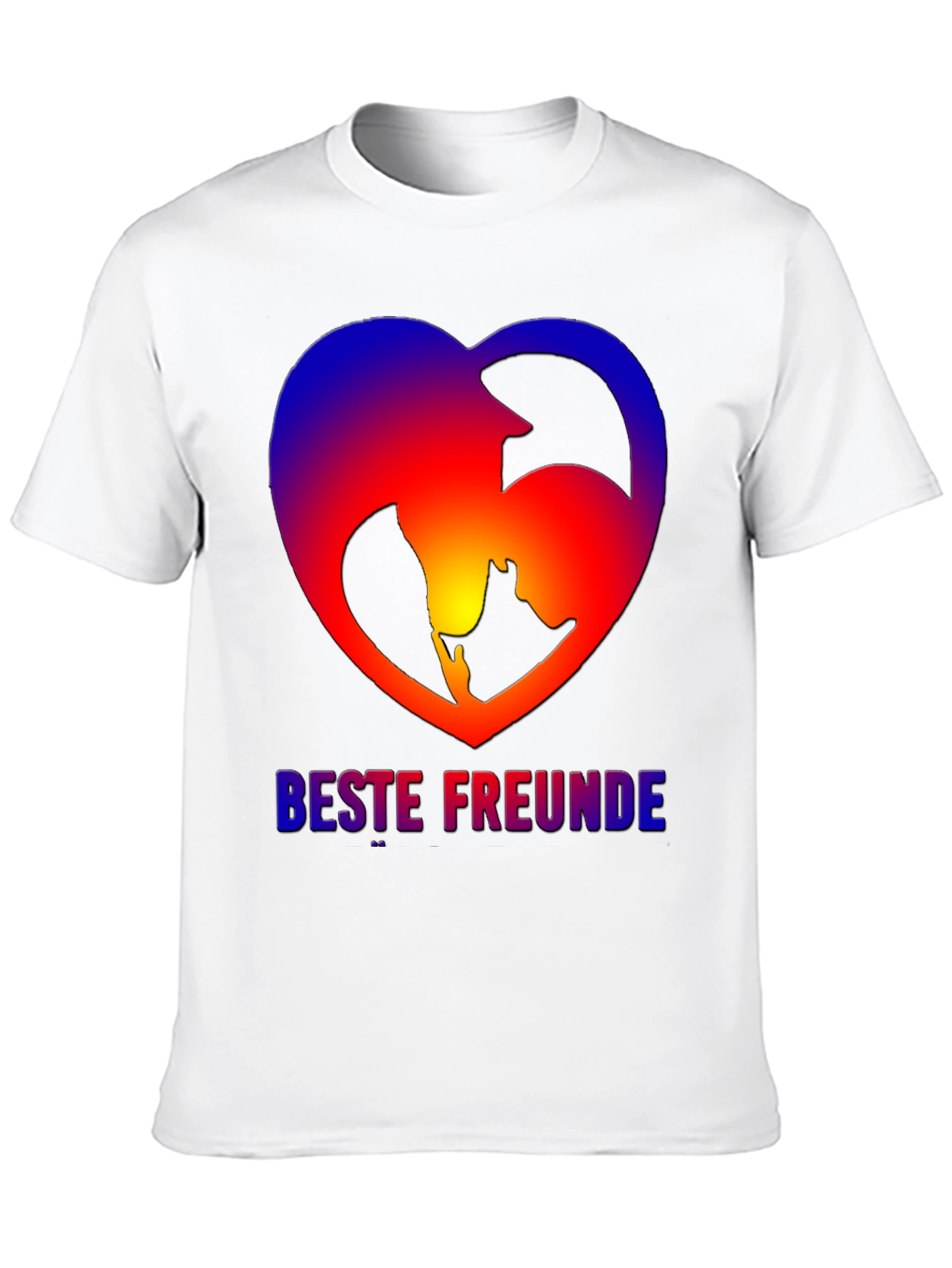 Best Friends Dog & Owner Heart T-Shirt