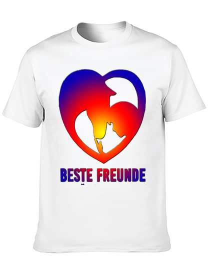 Best Friends Dog & Owner Heart T-Shirt