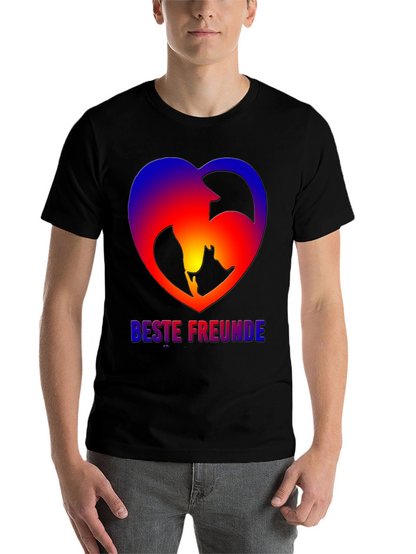 Best Friends Dog & Owner Heart T-Shirt