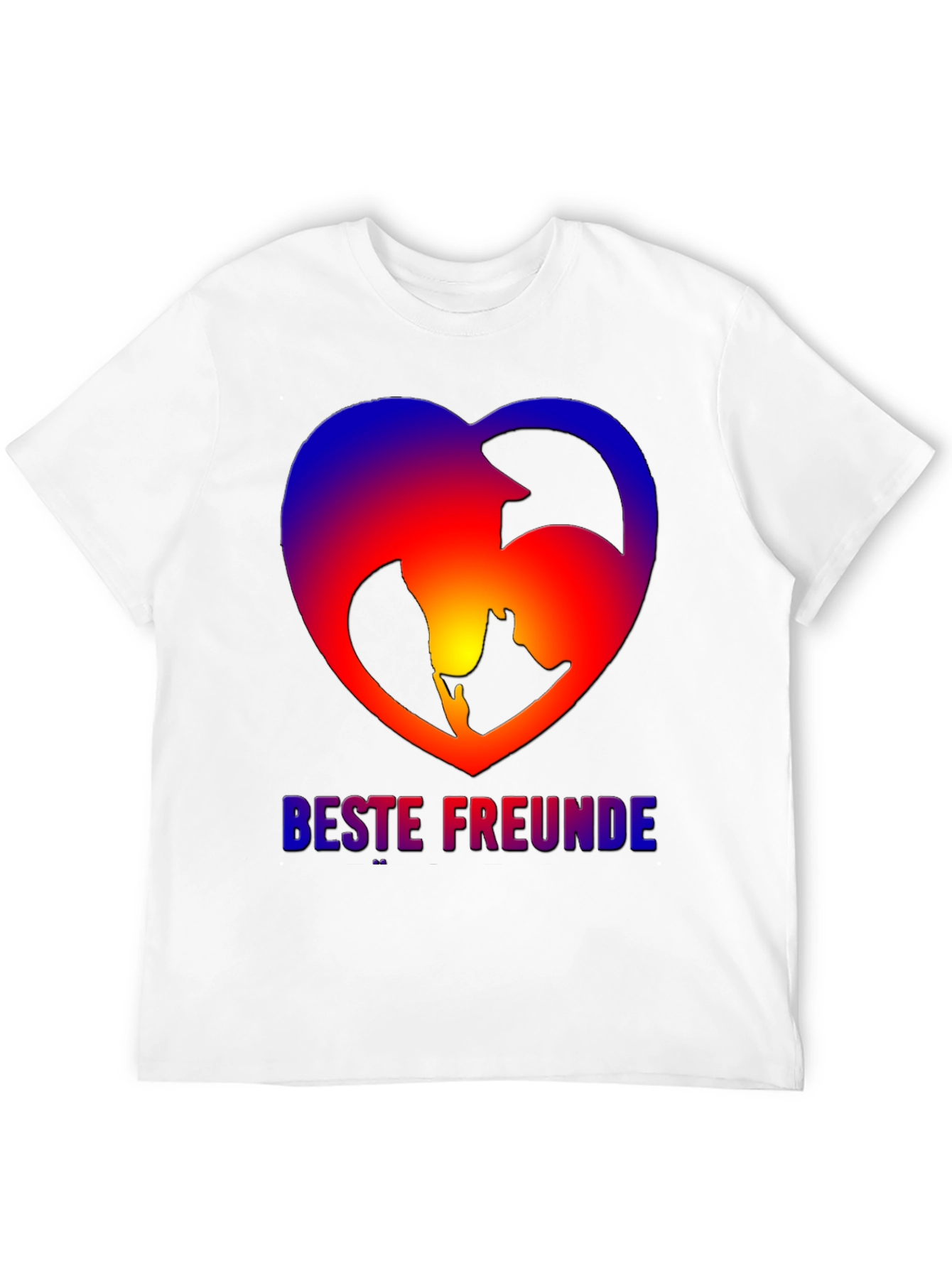 Best Friends Dog & Owner Heart T-Shirt