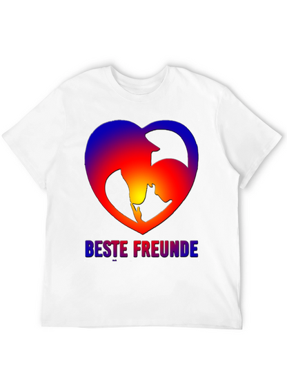 Best Friends Dog & Owner Heart T-Shirt