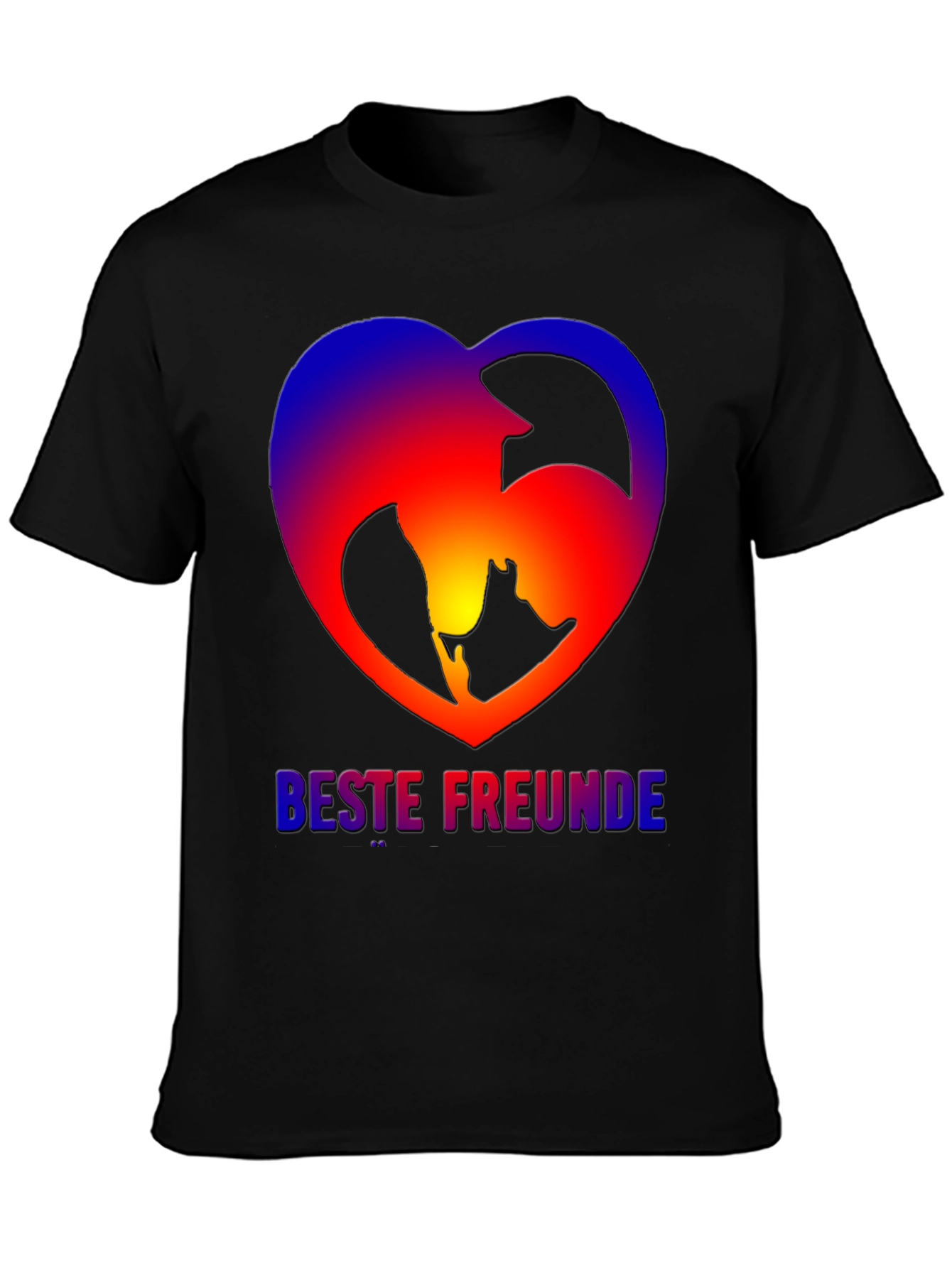 Best Friends Dog & Owner Heart T-Shirt