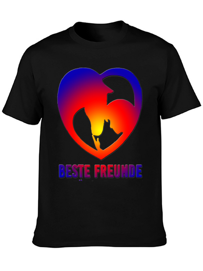Best Friends Dog & Owner Heart T-Shirt
