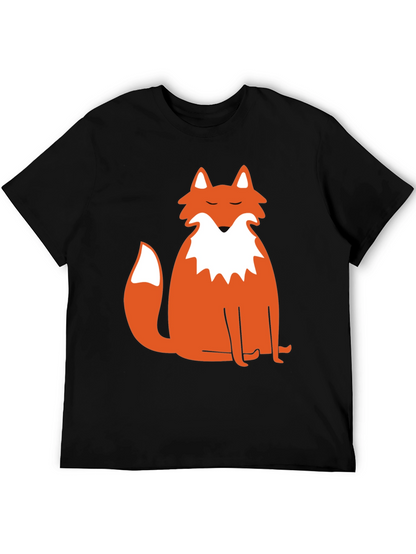 Mens Black Fox Graphic Tee