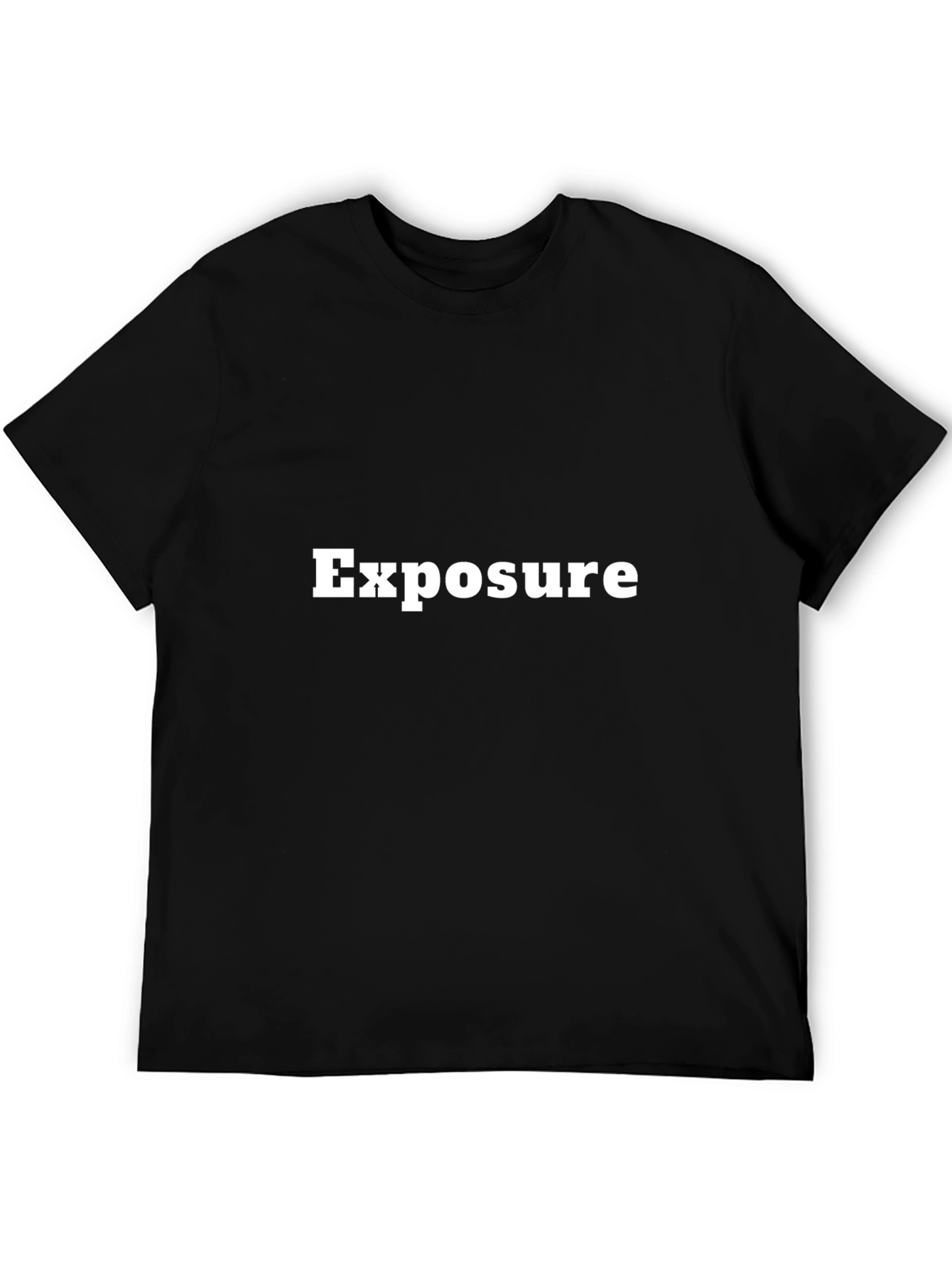 Exposure Black Graphic Tee - Bold Statement Style