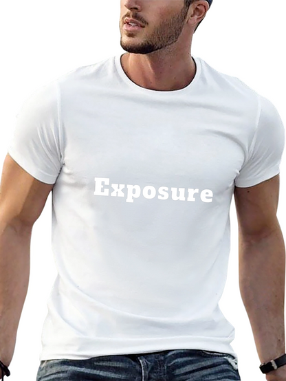 Exposure Black Graphic Tee - Bold Statement Style