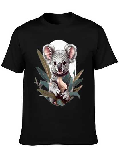 Koala Graphic T-Shirt - Mens Black Tee