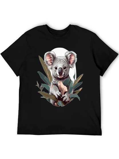 Koala Graphic T-Shirt - Mens Black Tee