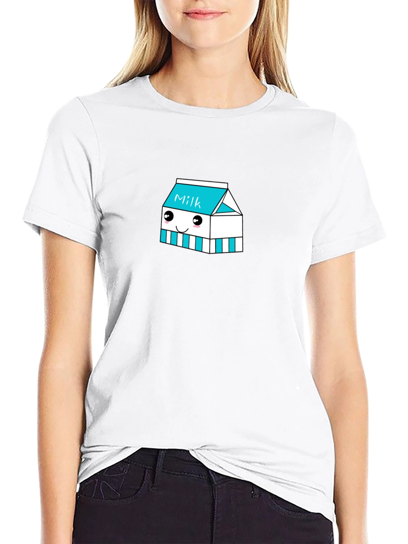 Kawaii Milk Carton Graphic Tee