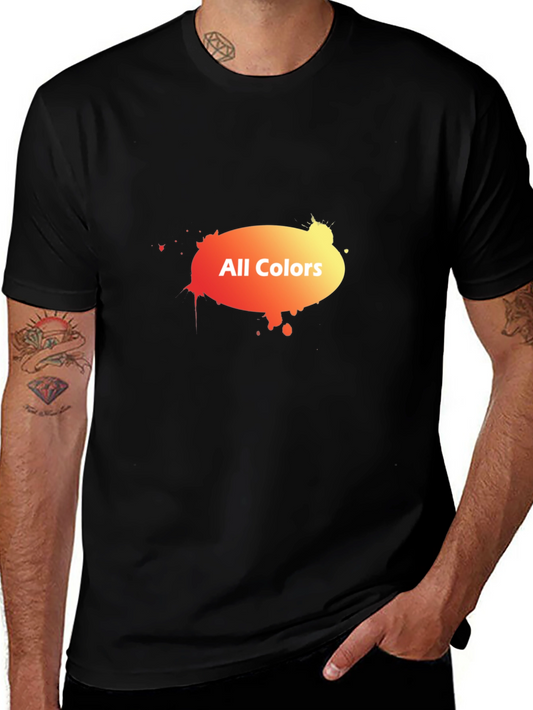 All Colors Graphic Black T-Shirt