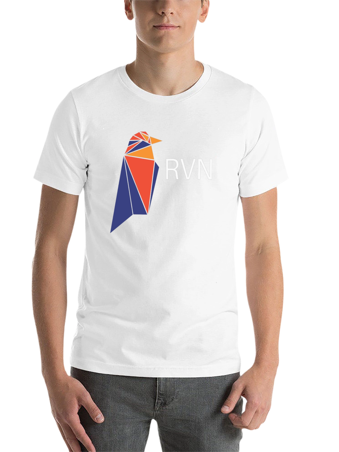 Geometric Raven T-Shirt - Crypto Design