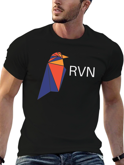 Geometric Raven T-Shirt - Crypto Design