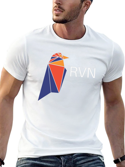 Geometric Raven T-Shirt - Crypto Design
