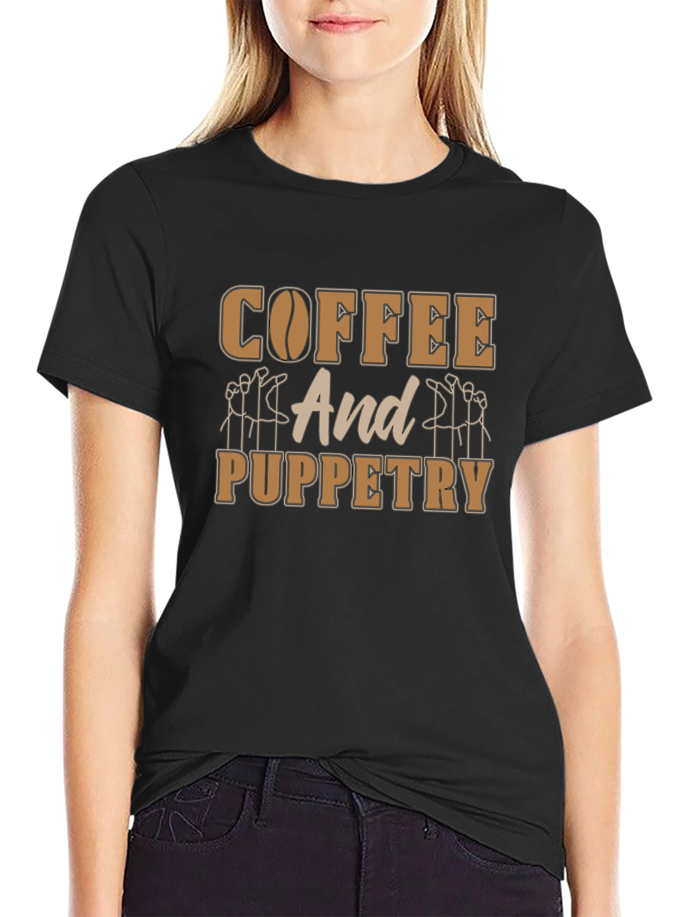 Coffee and Puppetry T-Shirt - Unique Design
