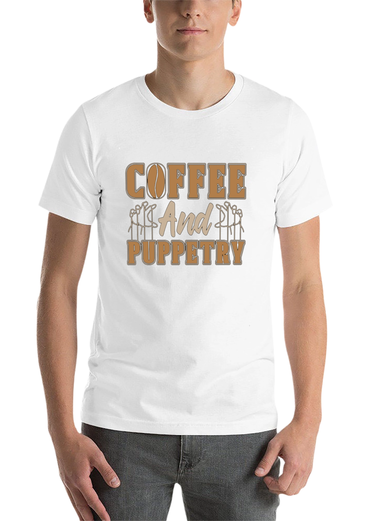 Coffee and Puppetry T-Shirt - Unique Design