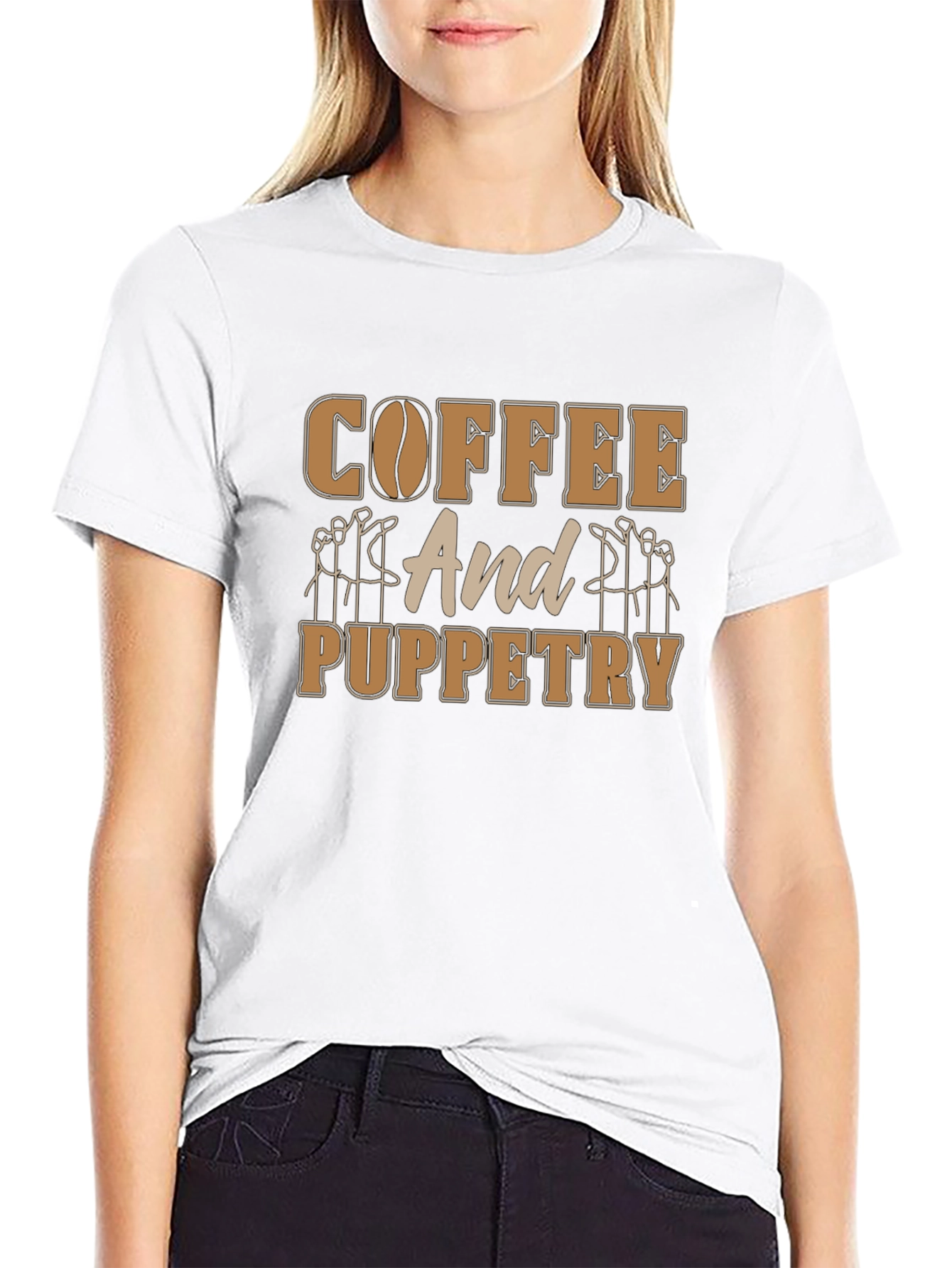 Coffee and Puppetry T-Shirt - Unique Design