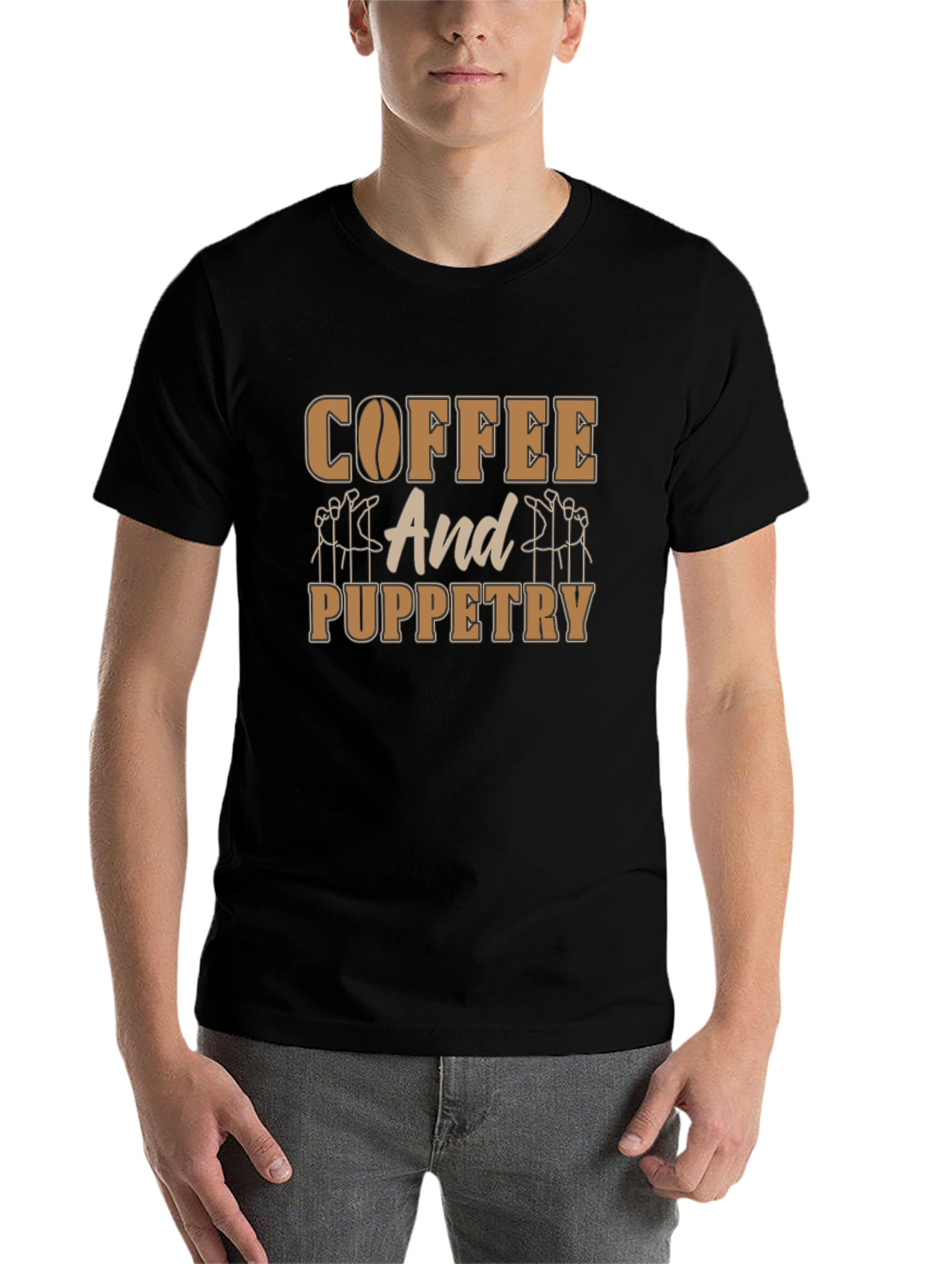 Coffee and Puppetry T-Shirt - Unique Design
