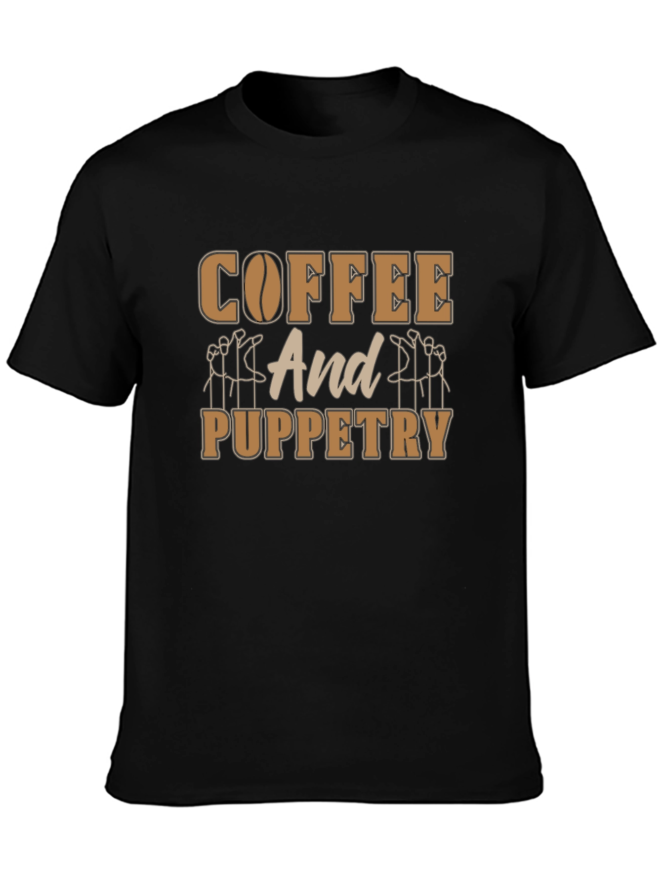 Coffee and Puppetry T-Shirt - Unique Design
