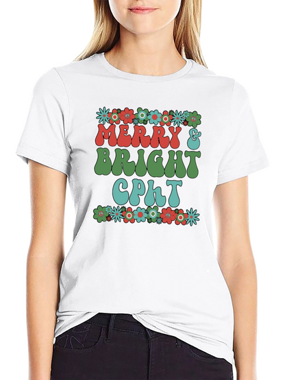 Merry & Bright CPhT Graphic T-Shirt