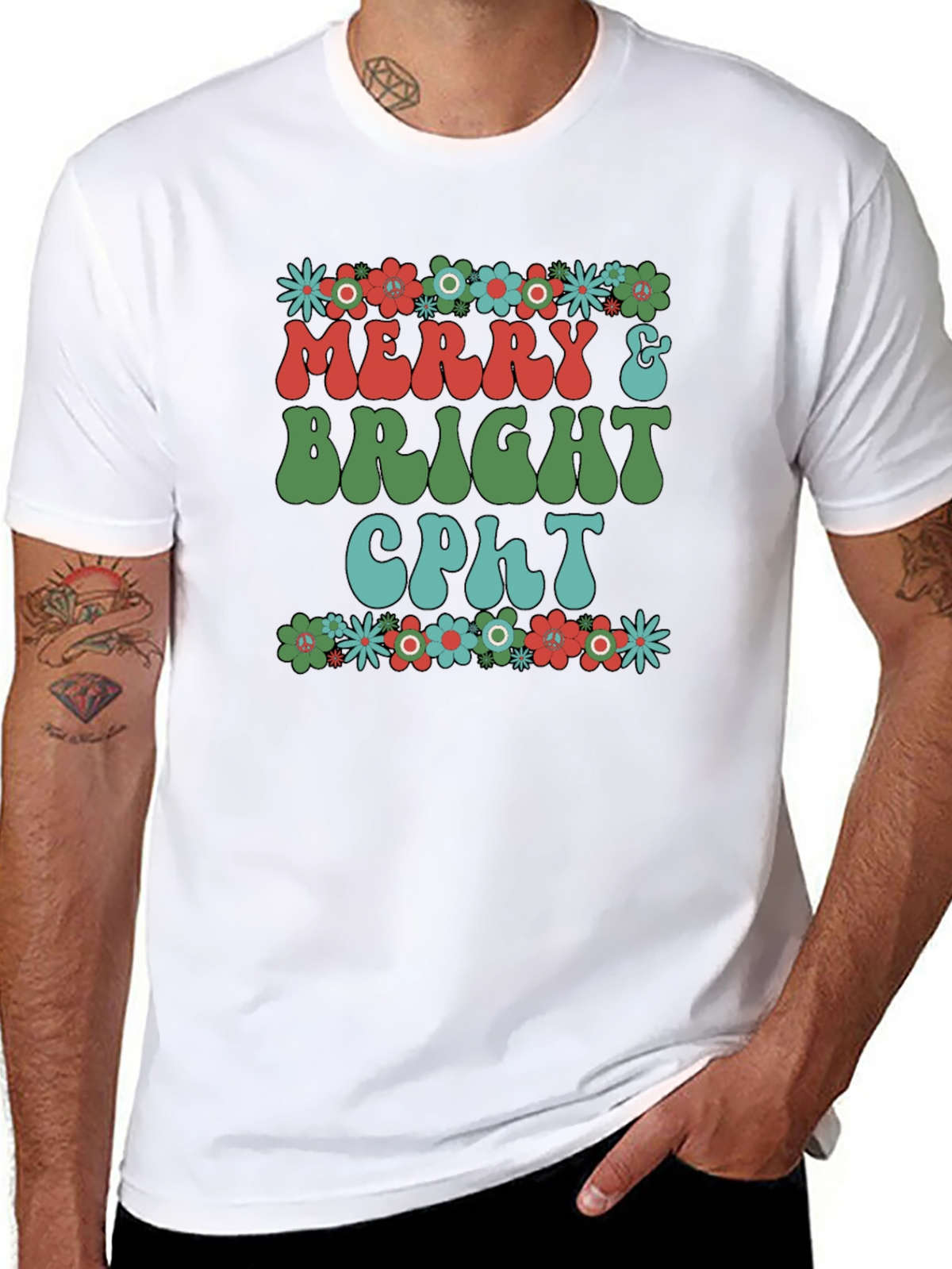 Merry & Bright CPhT Graphic T-Shirt