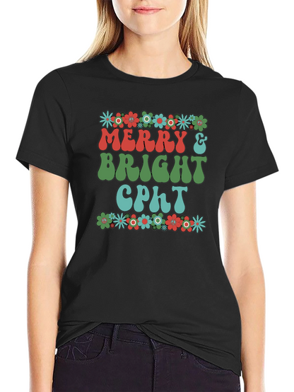 Merry & Bright CPhT Graphic T-Shirt