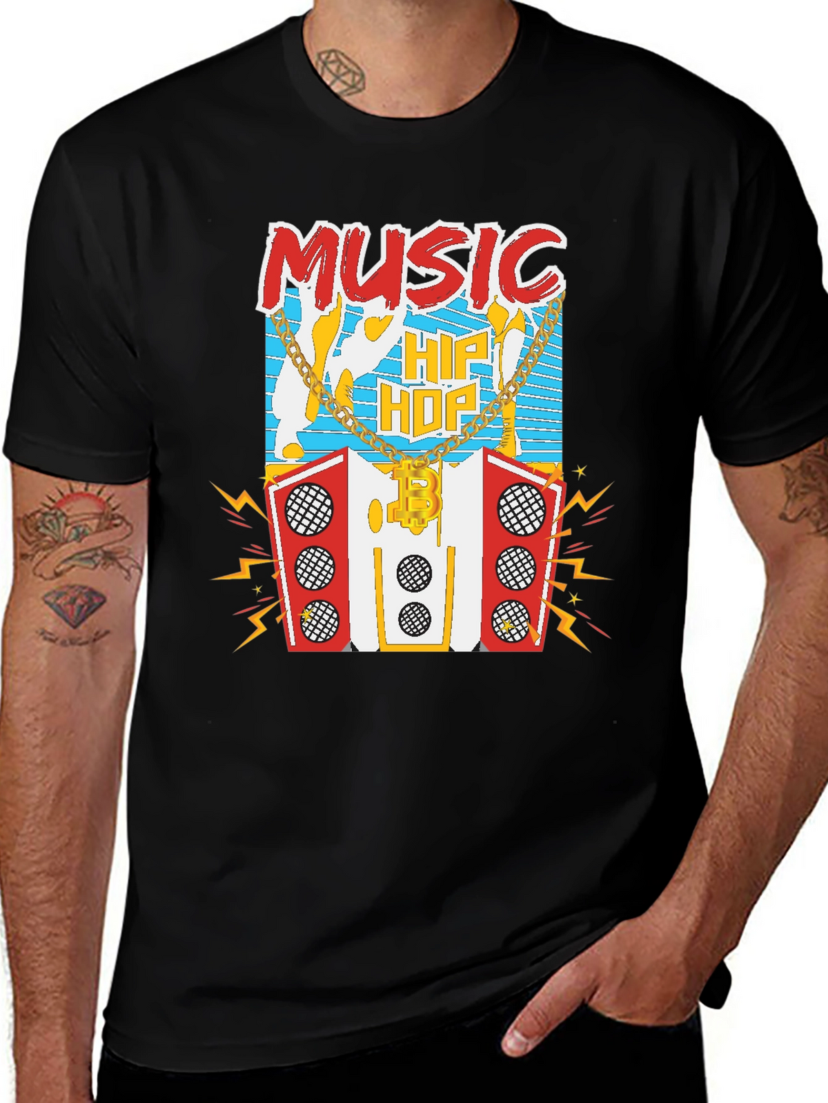 Hip Hop Music Graphic T-Shirt